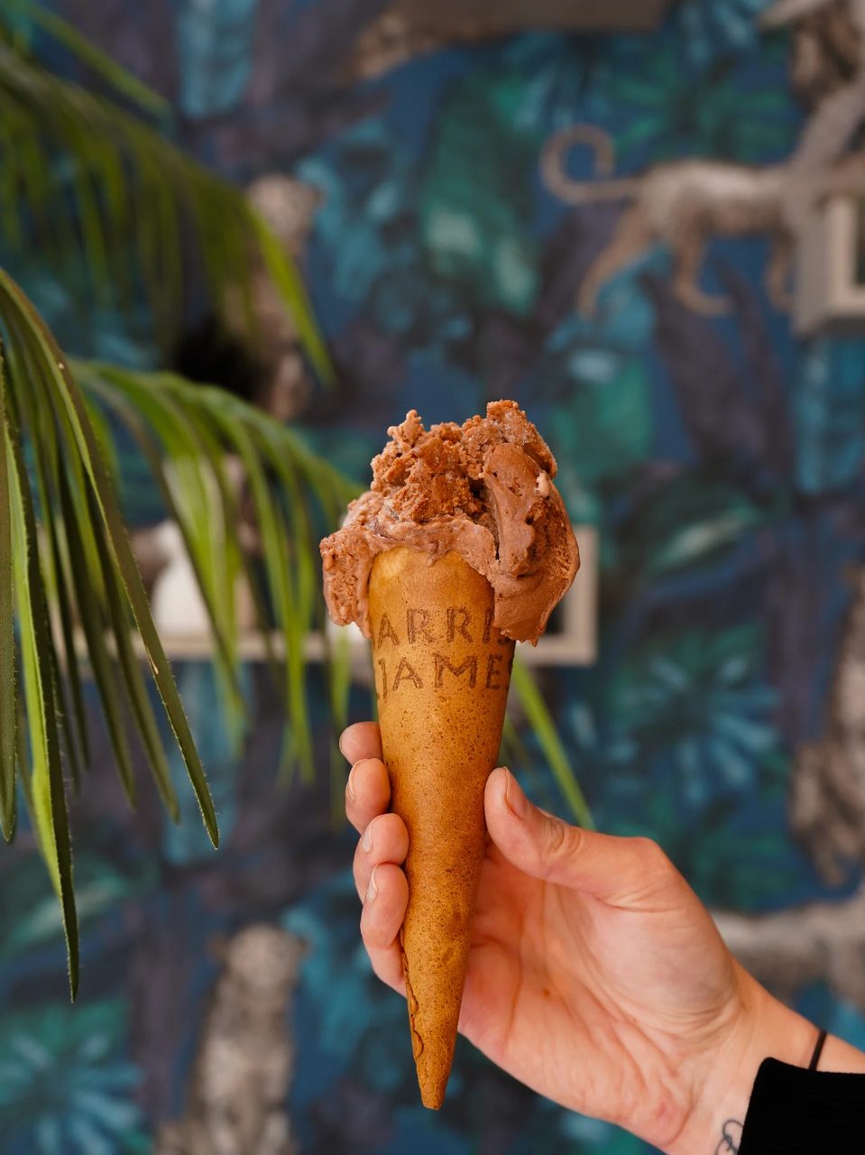 Gelato cone at Attic Brew